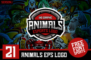 21 Animals Logo Esports Include Font: A Creative Resource for Designers and Teams