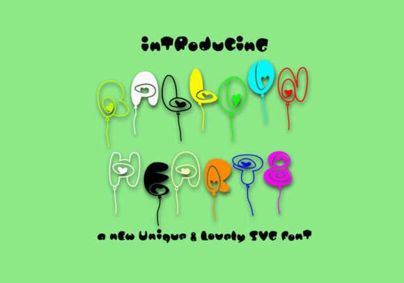 Balloon Hearts Font: A Versatile Design Resource